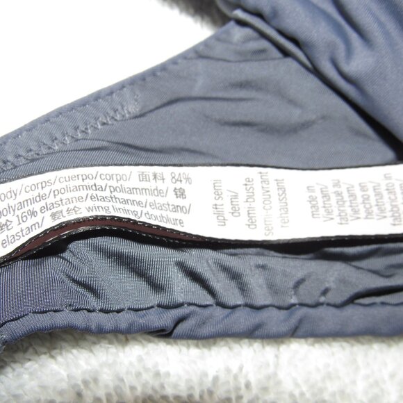 Victoria’s Secret Uplift Semi-Demi Underwire Gray Bra – Size 34DD - Picture 5 of 9